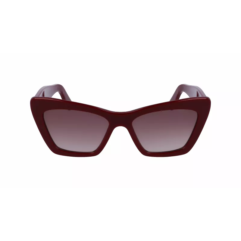 FERRAGAMO SF1081SE-603 Naiste kassisilma päikeseprillid Burgundia pruun gradient 55mm