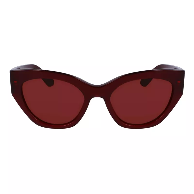 FERRAGAMO SF1107S552065 Naiste ruudukujulised atsetaatpäikeseprillid Havana pruun gradient 55/20/140 mm