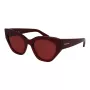 FERRAGAMO SF1107S552065 Naiste ruudukujulised atsetaatpäikeseprillid Havana pruun gradient 55/20/140 mm