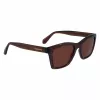 FERRAGAMO SF2001S-232 Unisex Päikeseprillid Havana Pruun Ruudukujuline Atsetaatraam Pruun Lääts 54/20/145 mm