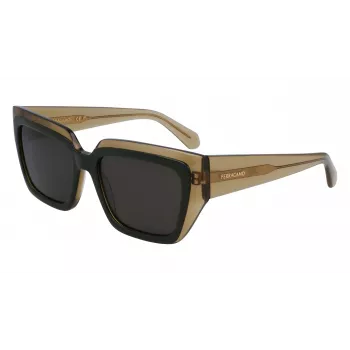 FERRAGAMO SF2002S-327 Naiste päikeseprillid Havana atsetaat pruun gradient 55mm
