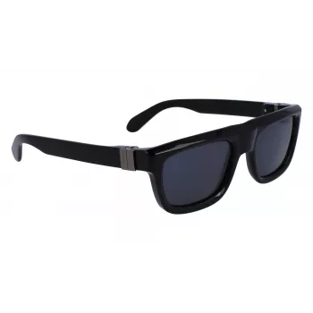 FERRAGAMO SF2009S-001 Meeste Päikeseprillid - Must Raam Hallid Läätsed 56/21/145 mm