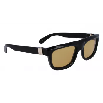 FERRAGAMO SF2009S-011 Meeste päikeseprillid - must raam, hallid läätsed, 56/21/145 mm