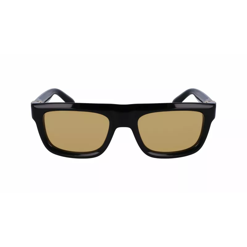 FERRAGAMO SF2009S-011 Meeste päikeseprillid - must raam, hallid läätsed, 56/21/145 mm
