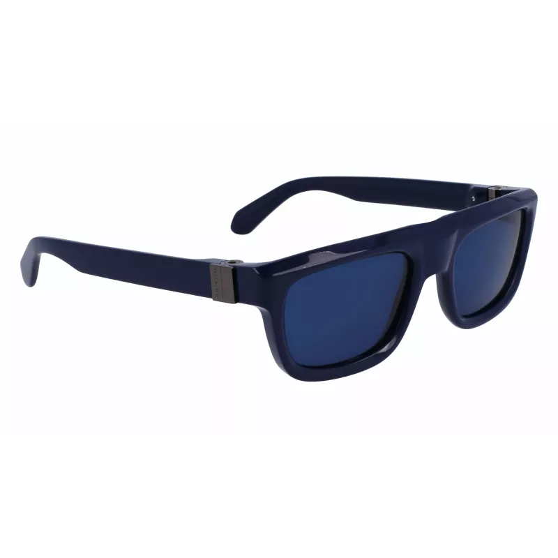 FERRAGAMO SF2009S-414 Meeste ristkülikukujulised atsetaatpäikeseprillid - pruunid läätsed - 56/21/145 mm