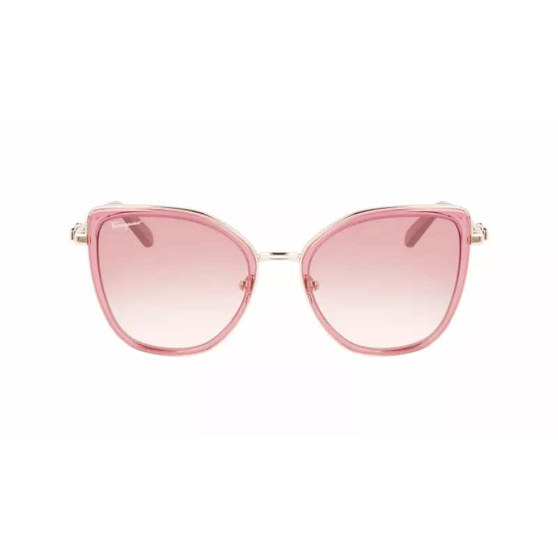 FERRAGAMO SF293S-774 Naiste päikeseprillid Havana atsetaatraamiga, pruunide gradiendiläätsedega 54/19/140 mm