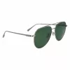FERRAGAMO SF308S-44 Meeste ristkülikukujulised päikeseprillid - pruun Havana atsetaatraam, hallid polükarbonaat läätsed, UV400 kaitse
