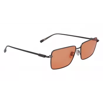 Ferragamo SF309S5715017 meeste päikeseprillid - must atsetaatraam, hallid polükarbonaat läätsed, 57 mm