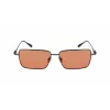 Ferragamo SF309S5715017 meeste päikeseprillid - must atsetaatraam, hallid polükarbonaat läätsed, 57 mm