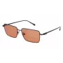 Ferragamo SF309S5715017 meeste päikeseprillid - must atsetaatraam, hallid polükarbonaat läätsed, 57 mm