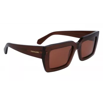 FERRAGAMO Naiste Päikeseprillid SF1108S542123 Brown Havana 54/21/140 mm