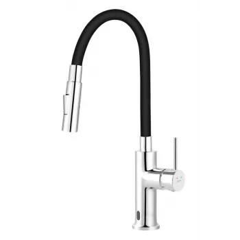 FERRO KÖÖGISEGISTI DISTANZA SENSOR FLEXSPOUT Puutevaba väljatõmmatava voolikuga köögikraan, kroom
