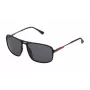 FILA meeste päikeseprillid SF9329-58U28Z - Ristkülikukujuline mattmust raam suitsupolükarbonaatklaasidega, UV400 kaitse