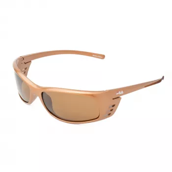 FILA SF004-62C3 Unisex Ristkülikukujulised Päikeseprillid - Must Raam Hallid Läätsed 62/16/125 mm