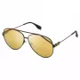 FILA SFI018-61531G Meeste ristkülikukujulised päikeseprillid Must/Hall UV400 61/11/140 mm