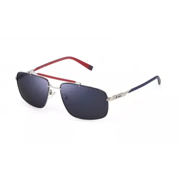 FILA SFI210V60E70B Meeste ristkülikukujulised Havana atsetaatpäikeseprillid pruunide polükarbonaatklaasidega 60/16/145 mm