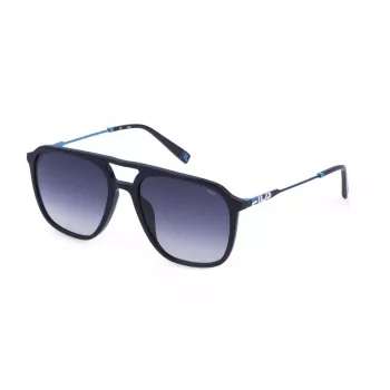 FILA SFI215-560821 Meeste ristkülikukujulised päikeseprillid - must raam, hallid läätsed, UV400 kaitse