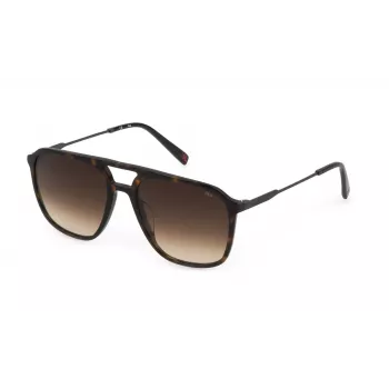 FILA SFI215-56722Y meeste ristkülikukujulised päikeseprillid must/hall 56/18/145 mm