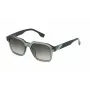 FILA SFI458-5206W5 Unisex Päikeseprillid - Must atsetaatraam, hallid polükarbonaat läätsed, UV400 kaitse, 52 mm läätse laius