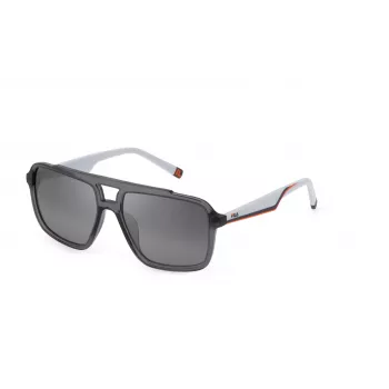 FILA SFI460-574ALP Unisex Ristkülikukujulised Päikeseprillid - Havana/Pruun atsetaatraam, Pruunid polükarbonaat läätsed, UV400 kaitse