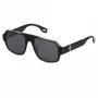 FILA SFI529-5401D1 Unisex Ristkülikukujulised Päikeseprillid, Must Raam, Suitsuhallid Läätsed, 54/18/140 mm