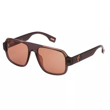 FILA SFI529-540J58 Unisex Ristkülikukujulised Päikeseprillid Havana 54mm