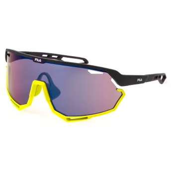FILA Unisex Päikeseprillid SFI529-546HKX - Must raam, hallid läätsed, UV400 kaitse