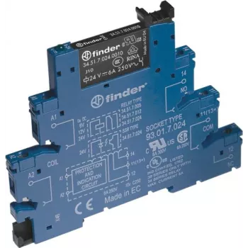 Finder 38.51.0.240.0060 Sidestusrelee 1 CO 6 A 240 V AC DIN-liin