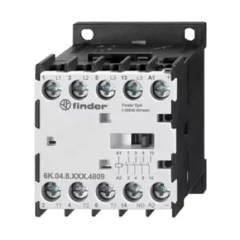 Finder 6K.04.8.230.4812 moodulkontaktor, 230 V AC mähis, 3 NO põhikontakti, 1 NO abikontakt, 25 A