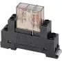 Finder 95.65M relee pesa koos kinnitusklambriga 65-seeria releedele, 3-pooluseline, 10 A, 250 V AC, kruviklemmid, DIN-liinile/paneelile paigaldatav