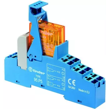 Finder FIN 48.P5.8 230V - Sidestusrelee - Push-In 2 vahetuskontakti 230 V AC