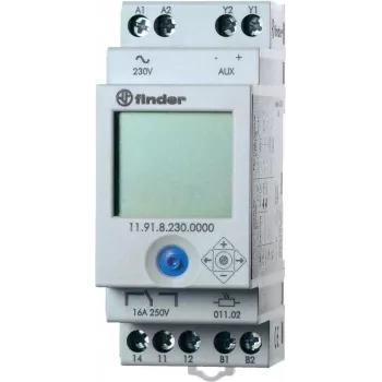 Finder Hämaralüliti 35 mm DIN-liinile, seeria 11.91.8.230, 2-150 lx, 230 V AC, 1 ümberlülitus 11.91.8.230.0000