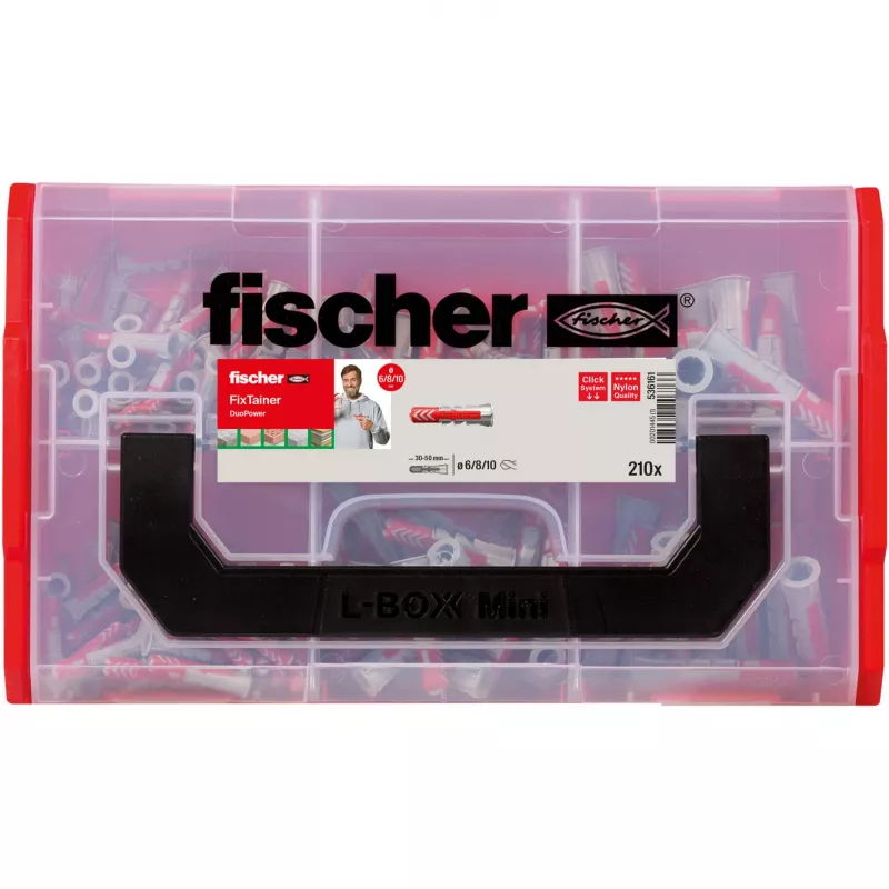 Fischer 536161 Kruviankur / Seinakork DUOPOWER 6 x 30 mm, 210 tükki