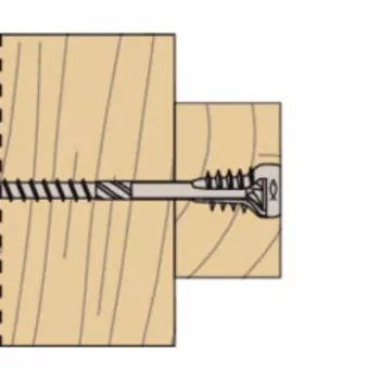 Fischer 558881 FAFS reguleerimiskruvi 5 mm x 100 mm T-profiil tsingitud teras Torx T25 uputatud pea (100 pakk)