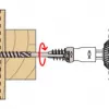 Fischer 558881 FAFS reguleerimiskruvi 5 mm x 100 mm T-profiil tsingitud teras Torx T25 uputatud pea (100 pakk)