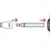 Fischer 558881 FAFS reguleerimiskruvi 5 mm x 100 mm T-profiil tsingitud teras Torx T25 uputatud pea (100 pakk)