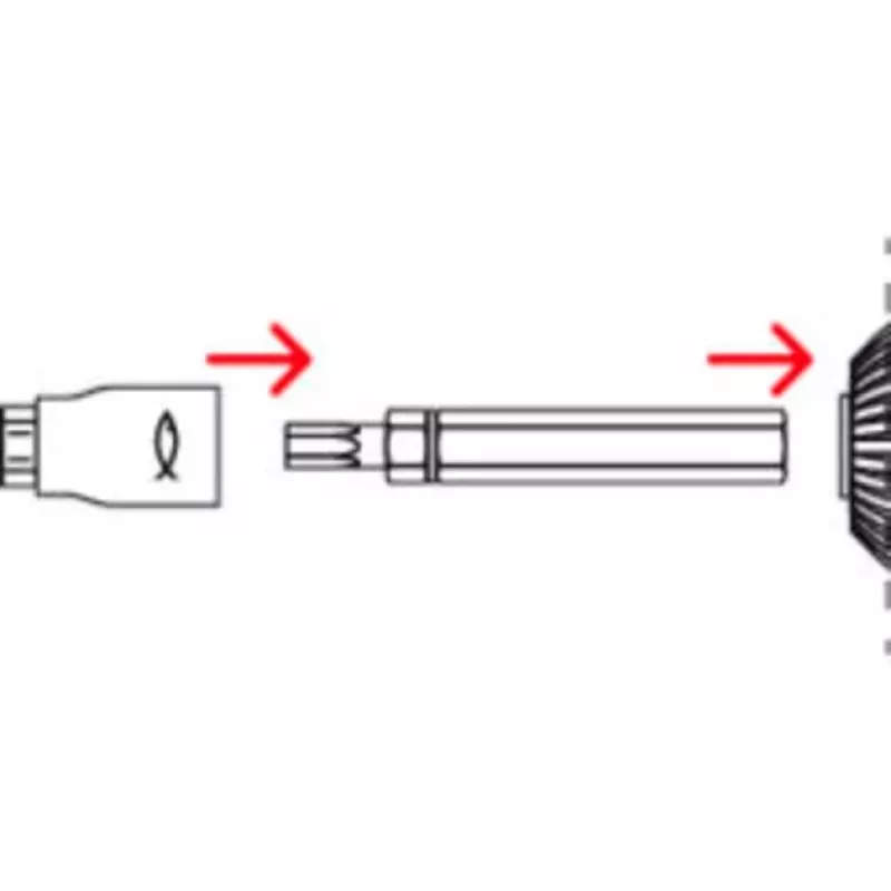 Fischer 558881 FAFS reguleerimiskruvi 5 mm x 100 mm T-profiil tsingitud teras Torx T25 uputatud pea (100 pakk)