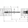 Fischer 558881 FAFS reguleerimiskruvi 5 mm x 100 mm T-profiil tsingitud teras Torx T25 uputatud pea (100 pakk)
