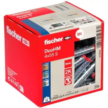 fischer DuoHM 4x55 S PH PZ õõnesõõtsade ankru 55 mm, 25 tk 572920