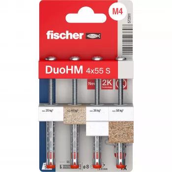 Fischer DuoHM 4x55 S PH PZ õõnesõõts 55 mm 4 tk 572911