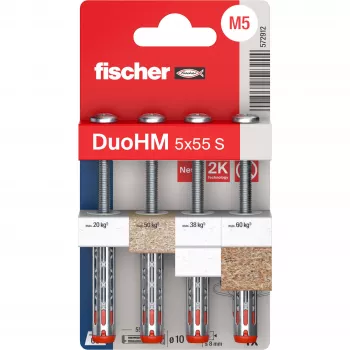 Fischer DuoHM 5x55 S PH PZ õõnesankur 55 mm 4 tk 572912