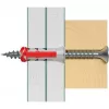 fischer DUOPOWER 6x30 universaalne seinatüübel BigBox, helehall/punane, 950 tk, kinnikäiv karp 570548