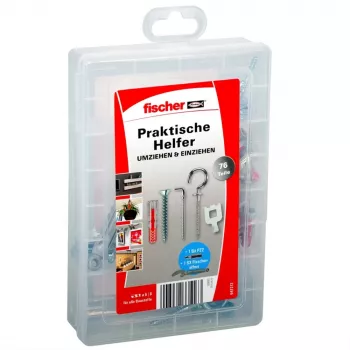 Fischer DUOPOWER seinatüübel ja kruvisett 547212 – 20-osaline komplekt betoonile, tellisele ja kipsplaadile