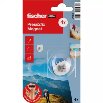 fischer Press2fix paigaldusmagnet 10 mm neodüüm 4-osaline komplekt 570492
