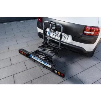 Fischer ProlineEvo 2 Haagisekonksu jalgrattahoidja 2 jalgrattale, 60 kg, kokkupandav, LED-valgustus