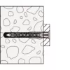 Fischer SXRL 8x100 T pika varrega raami kinnitusankur, tsingitud, 50 tk pakk 540115