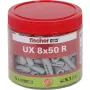 Fischer universaalne tüübel UX 8x50 R äärikuga - 75 tk karbis 531026