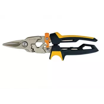 Fiskars PowerGear lennunduskäärid, sirge lõige, roostevaba teras, oranž/must, 21 cm, FS1027207
