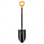 Fiskars Solid+ XL Sharp-Edged Spade with Steel D-Handle, Boron Steel Blade, 1250 mm