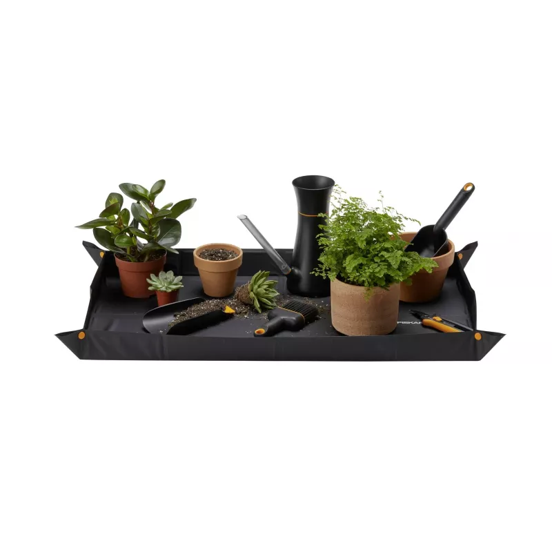Fiskars Xact Weed Puller 1071304 - Püstine rohutõmbaja, roostevabast terasest küünistega, alumiiniumvars ja SoftGrip D-käepide, must/oranž